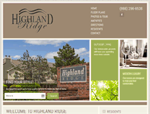 Tablet Screenshot of liveathighlandridge.com